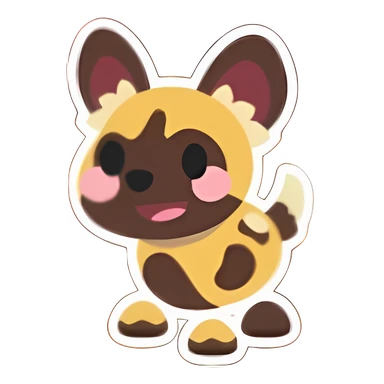 African Painted Dog Sticker
