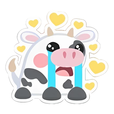 Cow Loves This Sticker