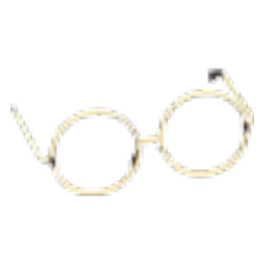 Gold Circle Glasses