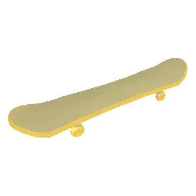 Gold Skateboard