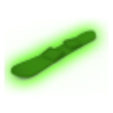 Green Neon Snowboard
