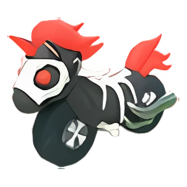Halloween Black Ponycycle