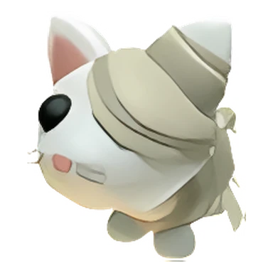 Halloween White Mummy Cat