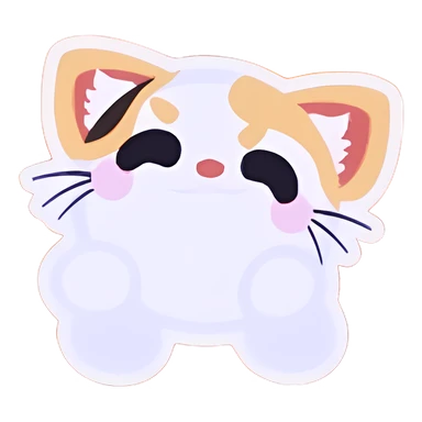 Mochi Meow Tumble Animated Sticker