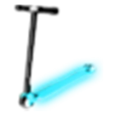 Neon Blue Scooter