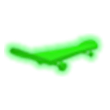 Neon Green Skateboard