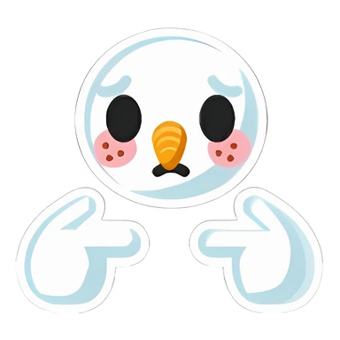 Pretty Please Snowball Sticker