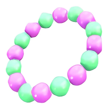 Purple & Green Beads