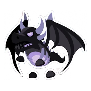 Shadow Dragon Animated Sticker