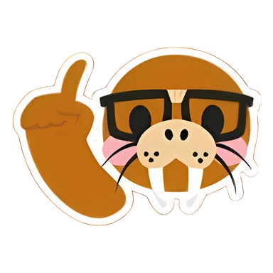 Well, Actually Walrus Sticker