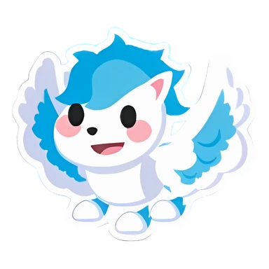 Winged Horse Sticker