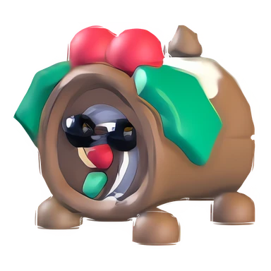 Yule Log Dog